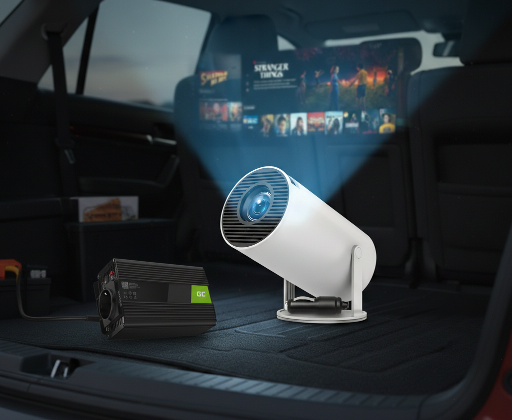 Kino plenerowe - Wersja PODSTAWOWA - Przetwornik 12V na 230V 300W/600W GRATIS!