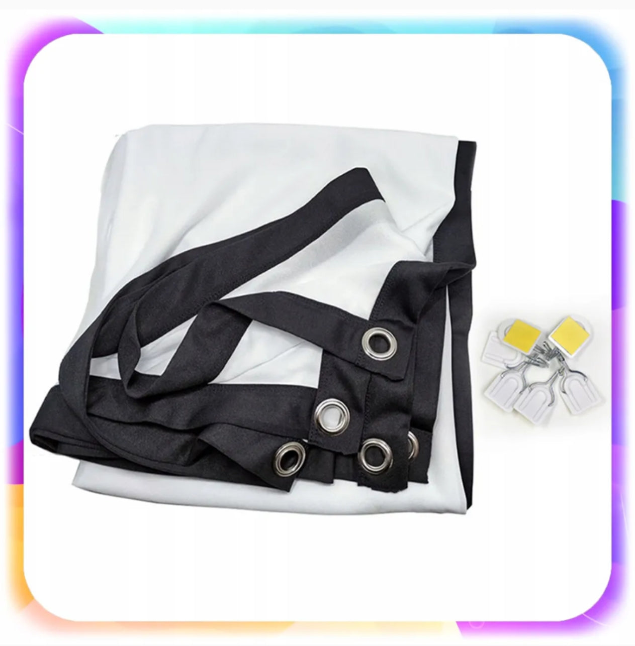 Ekran Projekcyjny 100” – Kino Plenerowe | Składany, Lekki, Outdoor